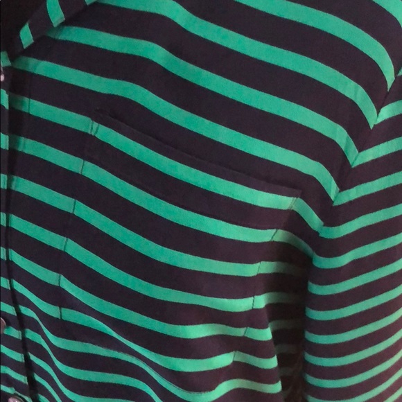 J. Crew Silk Striped Shirt Size 6 - Picture 6 of 7